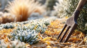 mulch perennials against freezing