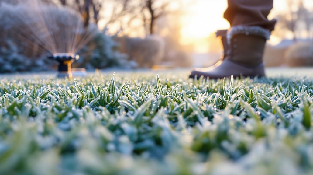 prepare lawn for freeze