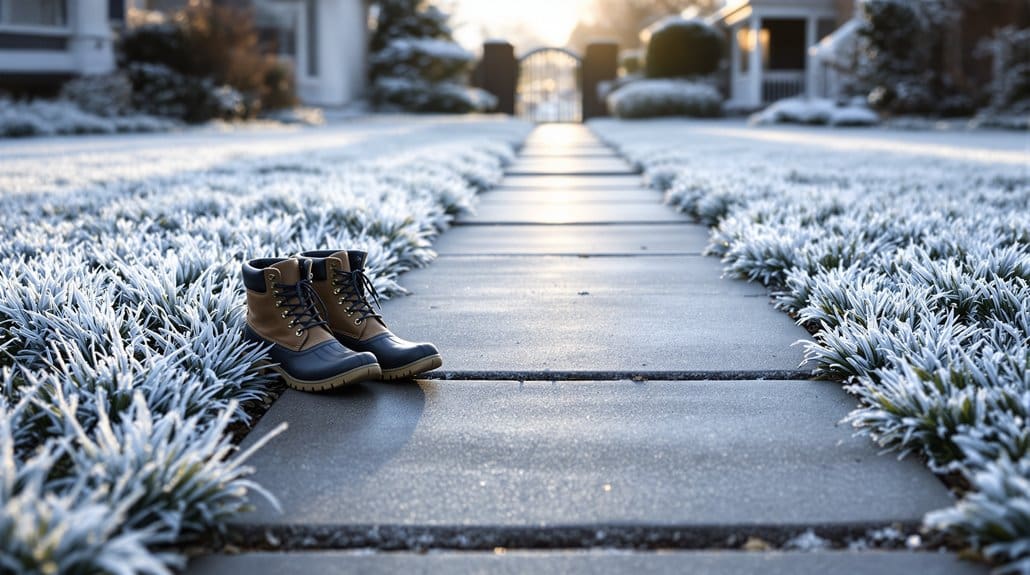 protect lawn use solid paths