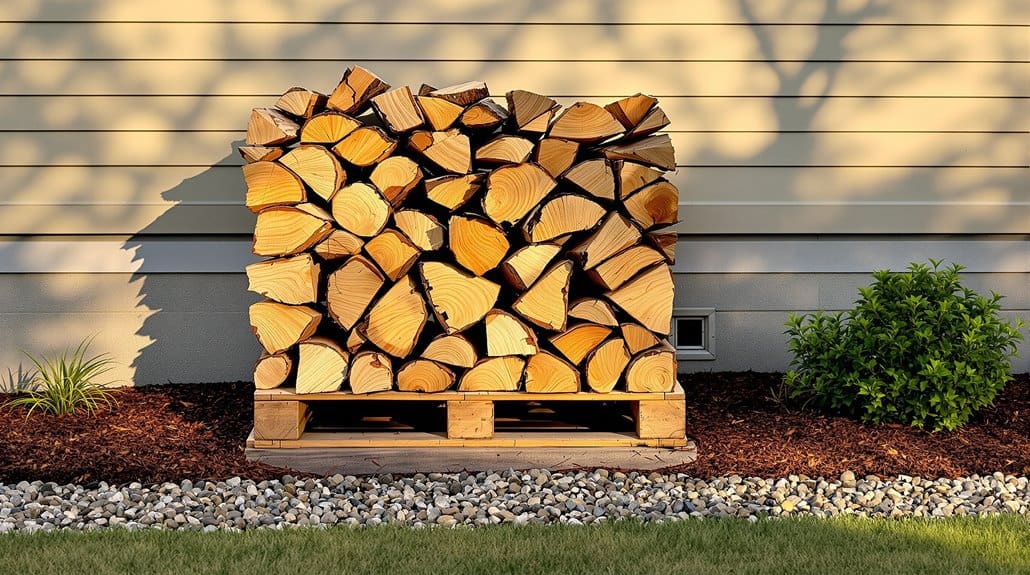 store firewood away from house