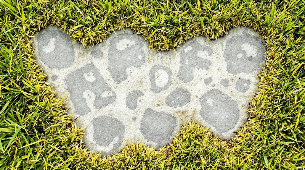 straw colored snow mold patches