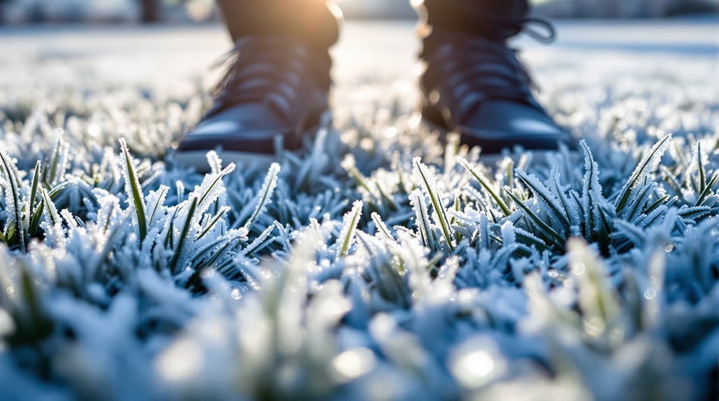 treat frozen turf like glass