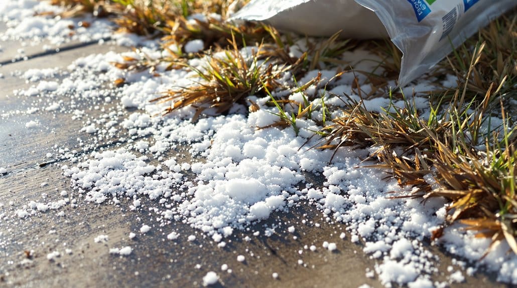 use deicers sparingly flush