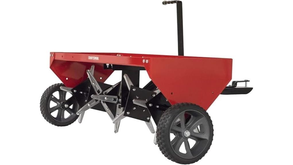 craftsman 40 inch tow behind aerator