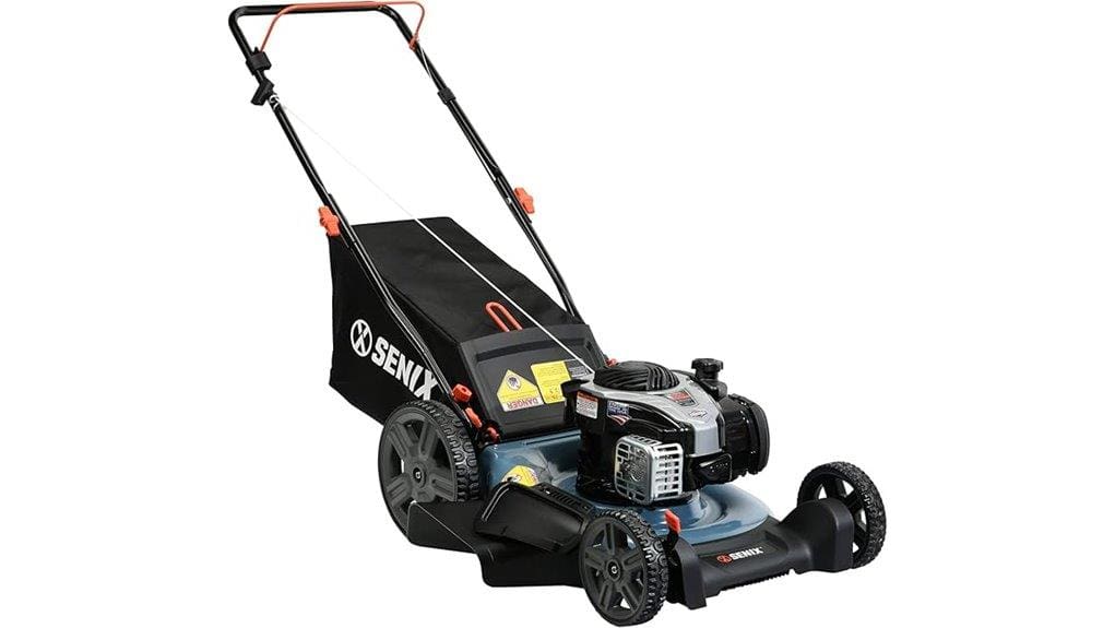 powerful 21 inch gas push mower