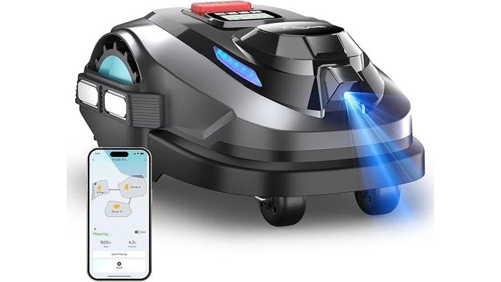 quiet autonomous grass cutting precision