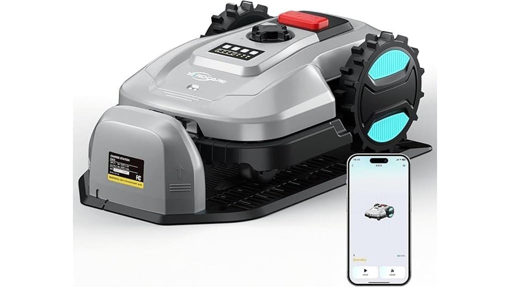 app controlled robotic lawnmower review