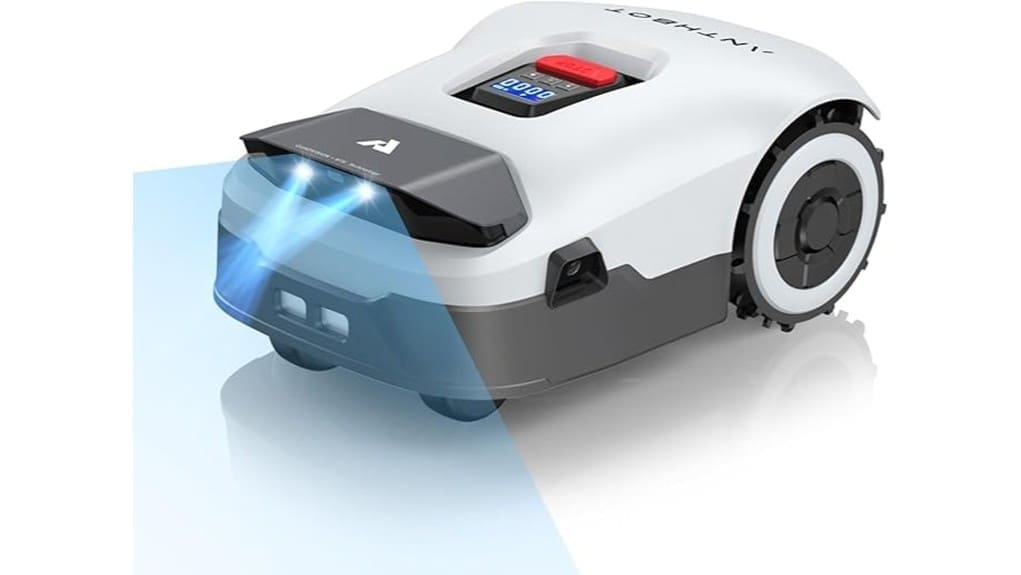 quiet efficient autonomous lawnmowing