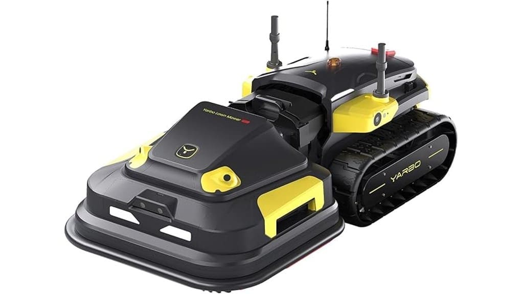 quiet precise boundary guided mowing